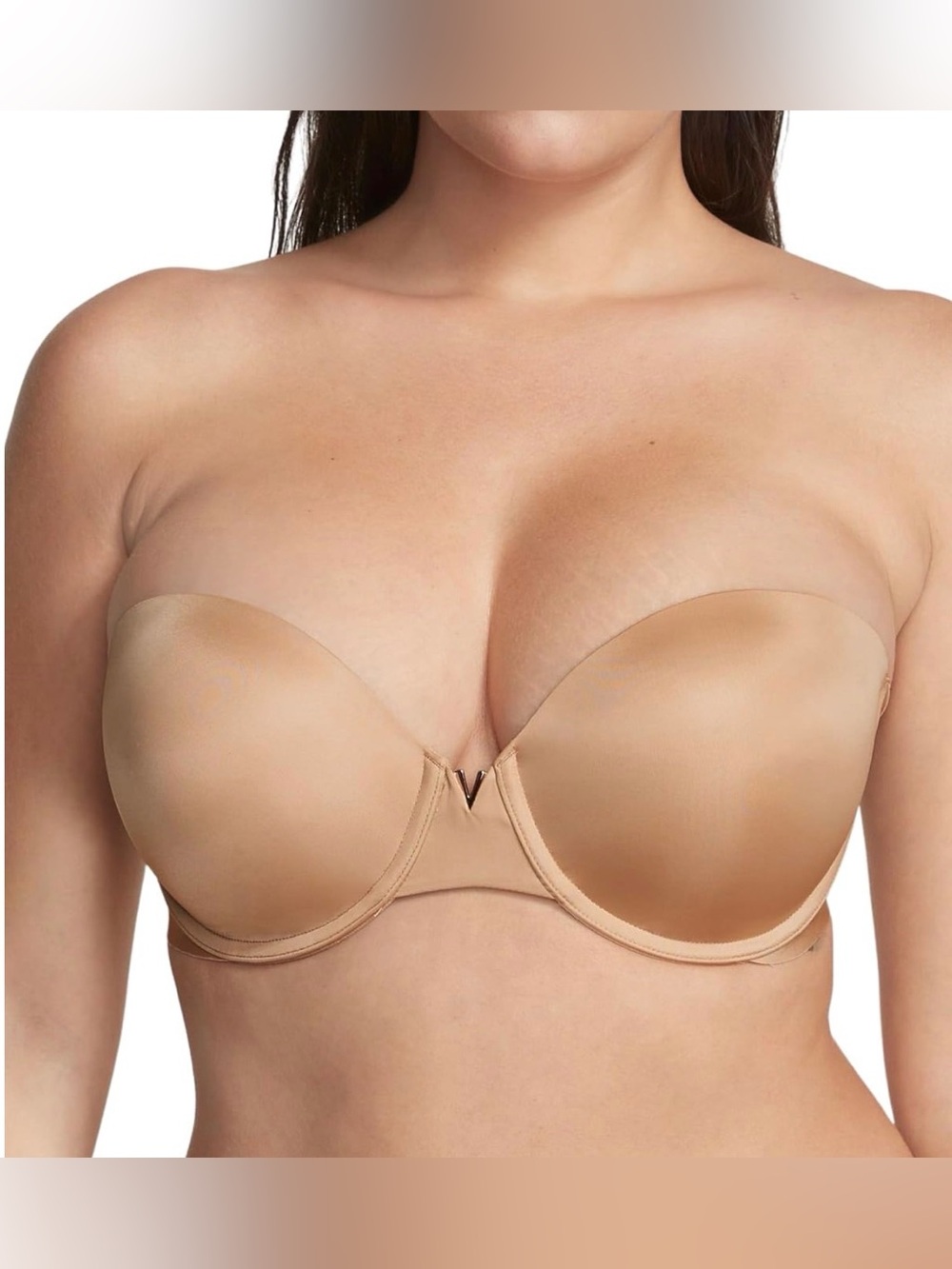 Victoria’s Secret Push Up Strapless Bra Brown 34C NWT